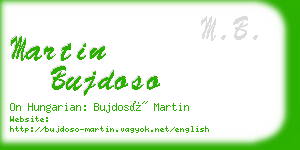 martin bujdoso business card